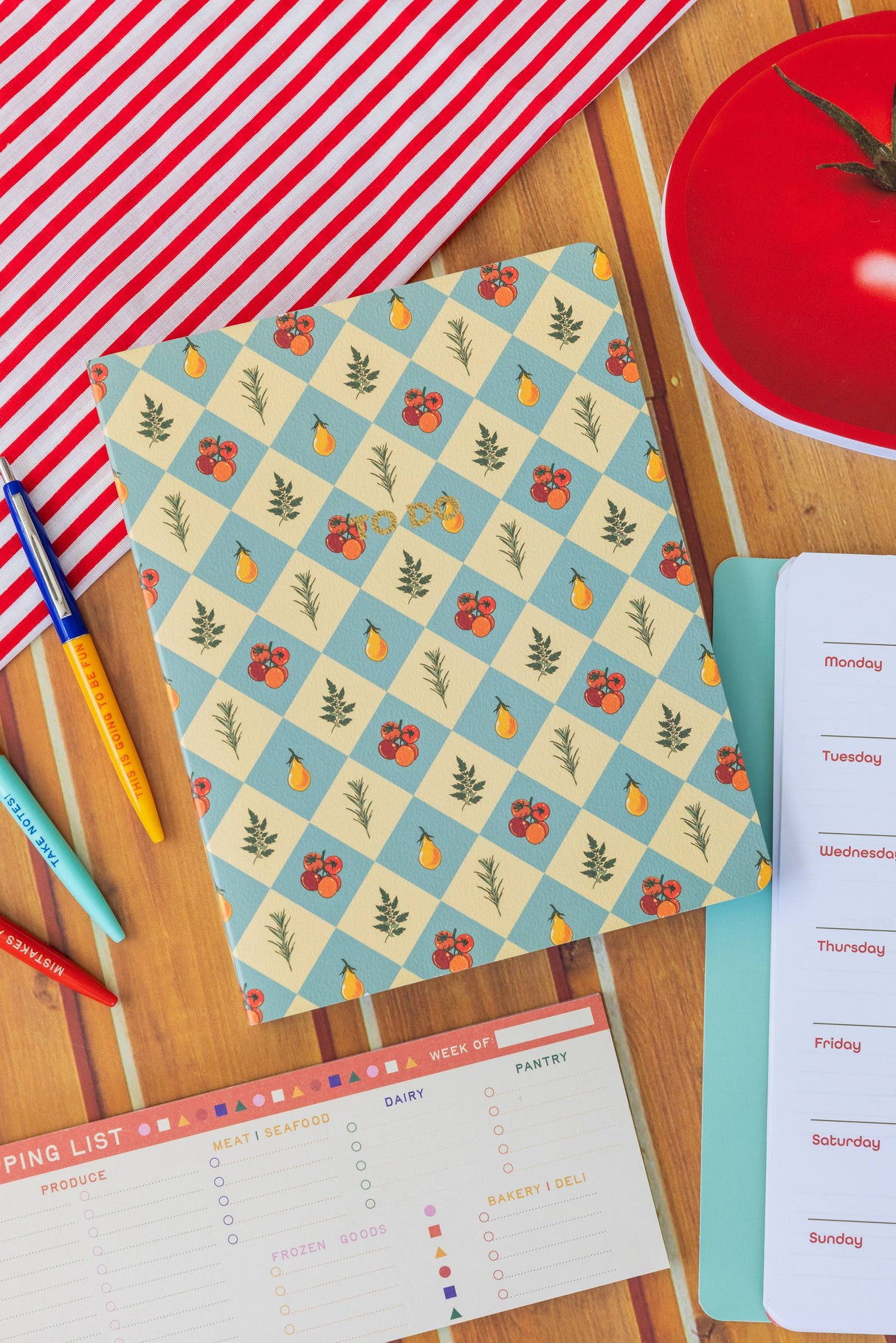 To Do Planner, Garden Checkered