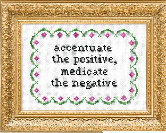 Accentuate the Positive Cross Stitch Kit