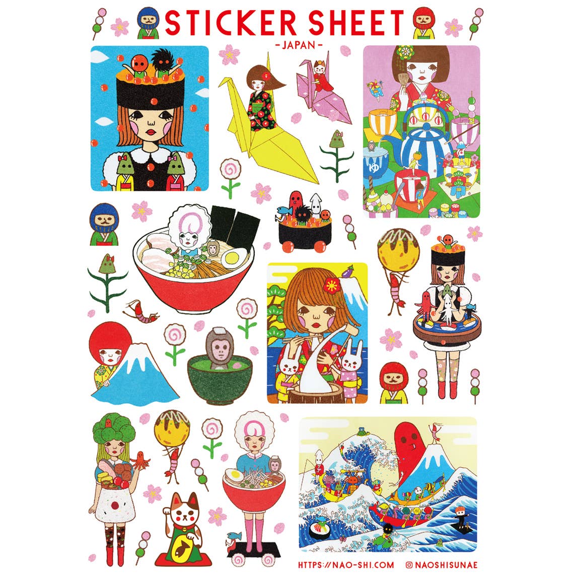 Japan Sticker Sheet