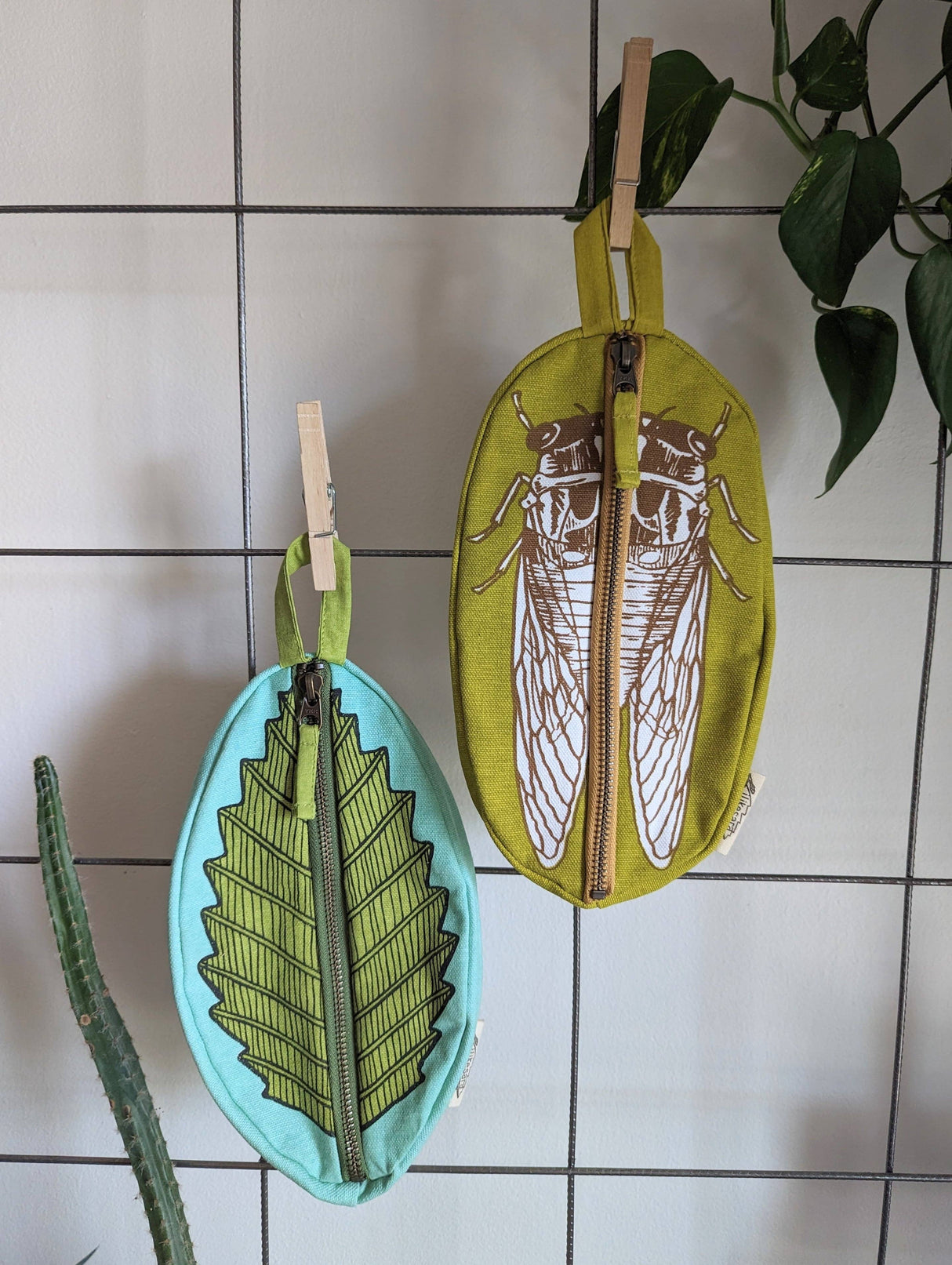 Cicada Zippered Pouch