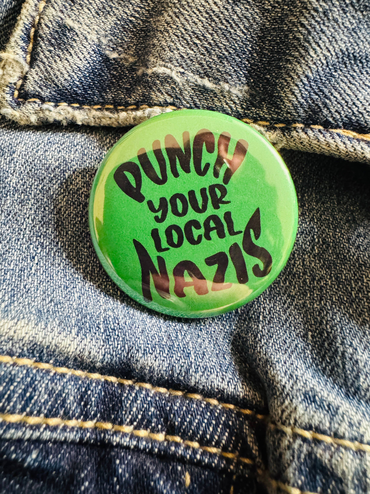 Punch Your Local Nazis 1.5" Pinback Button