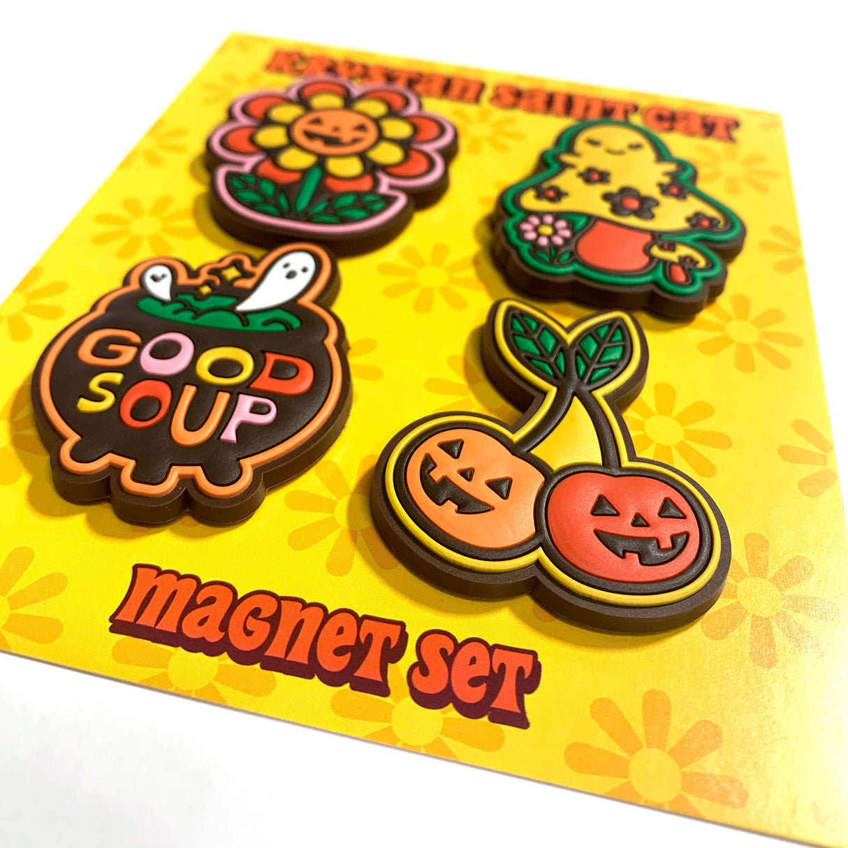Spooky Retro Puffy Magnets