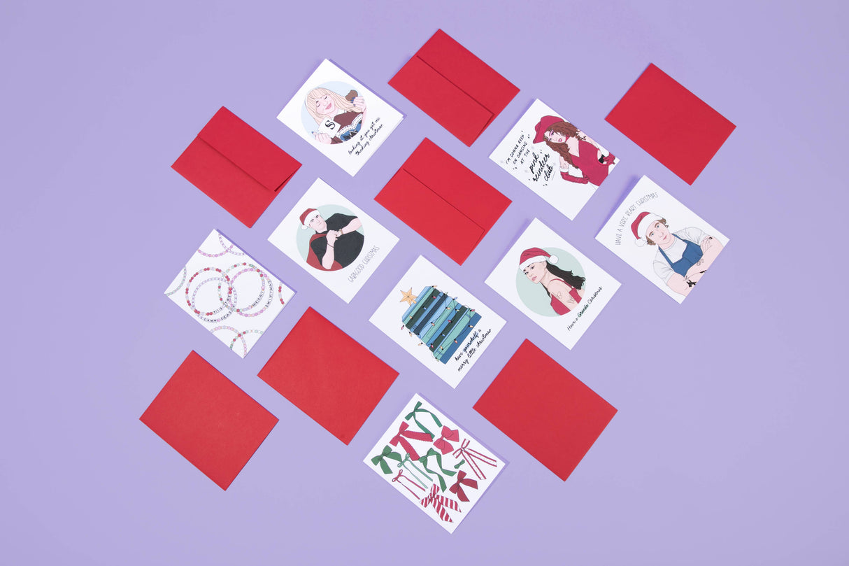 Pink Reindeer Club Holiday Card