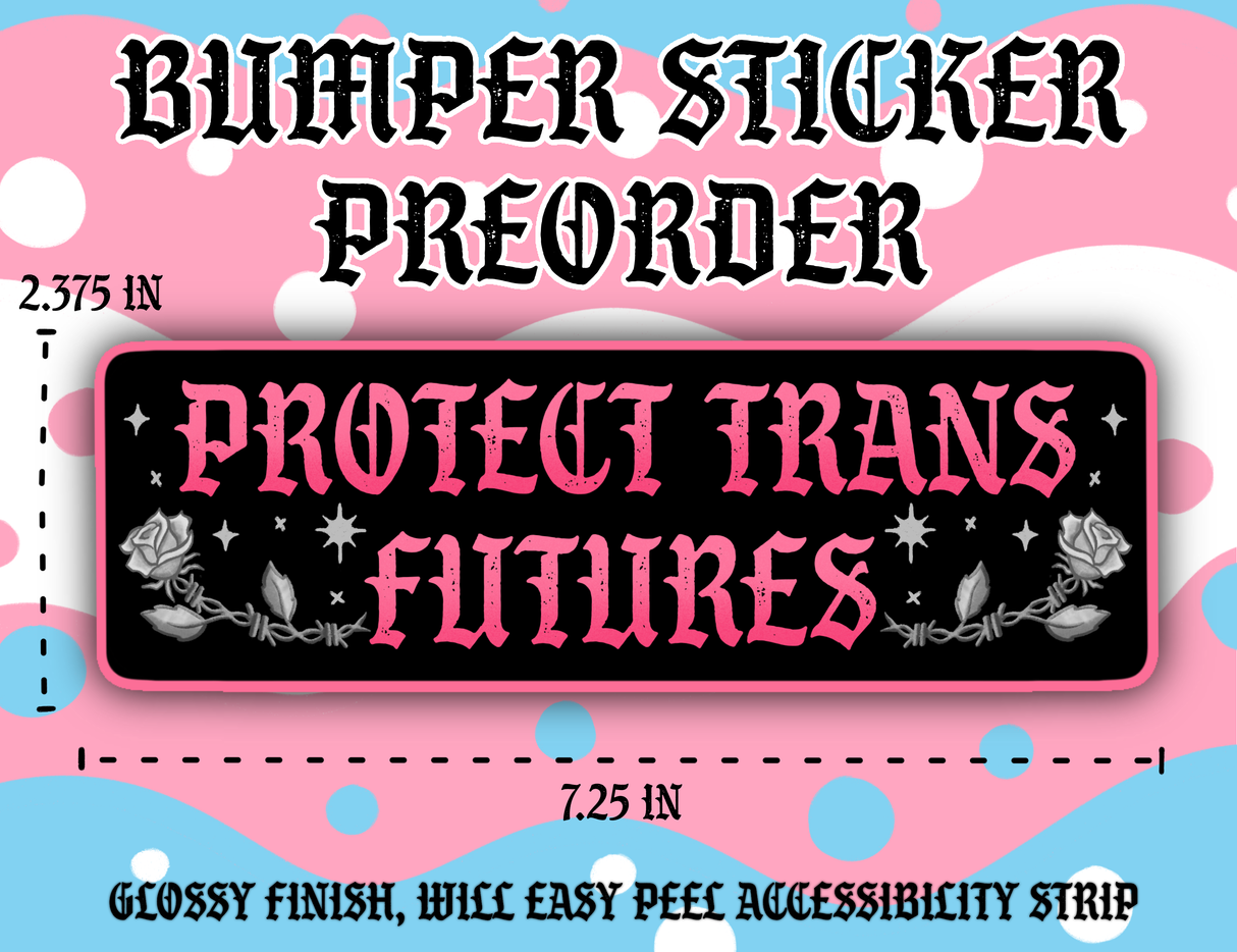 Protect Trans Futures Sticker // LGBTQ+ Transgender Pride