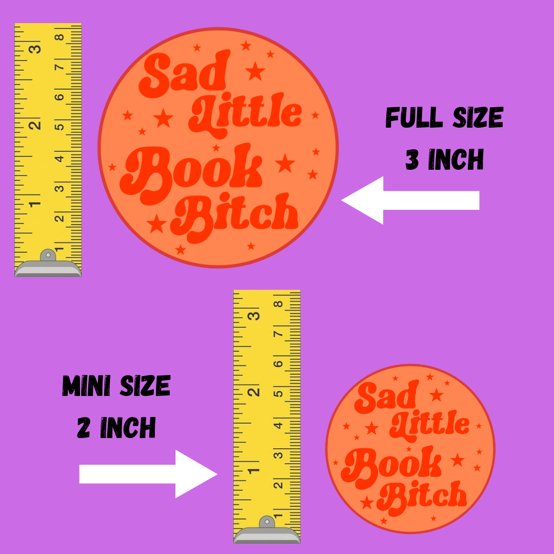 Sad Little Book Bitch Vinyl Sticker