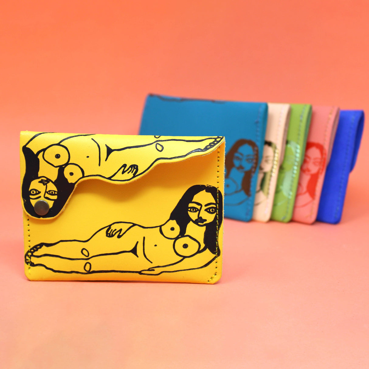 Lounging About Leather Popper Purse