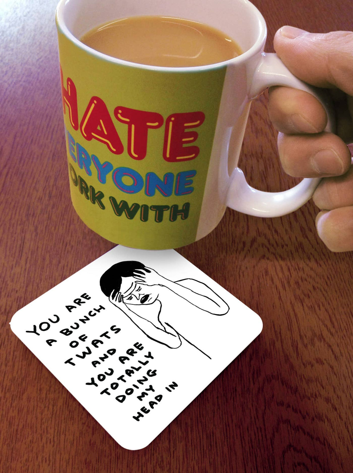 Bunch Of Twats Art Coaster