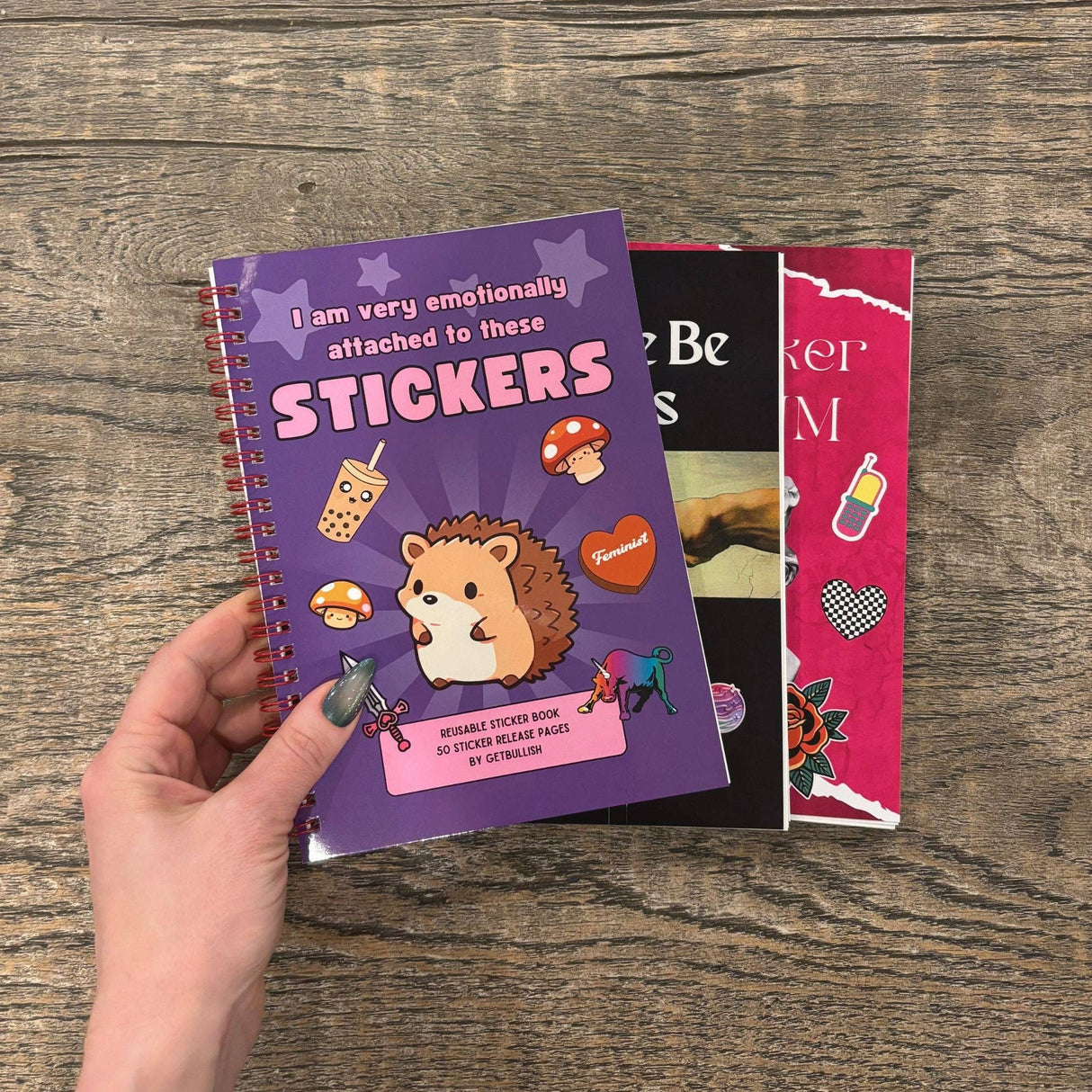 Emotionally Attached Reusable Sticker Storage Book