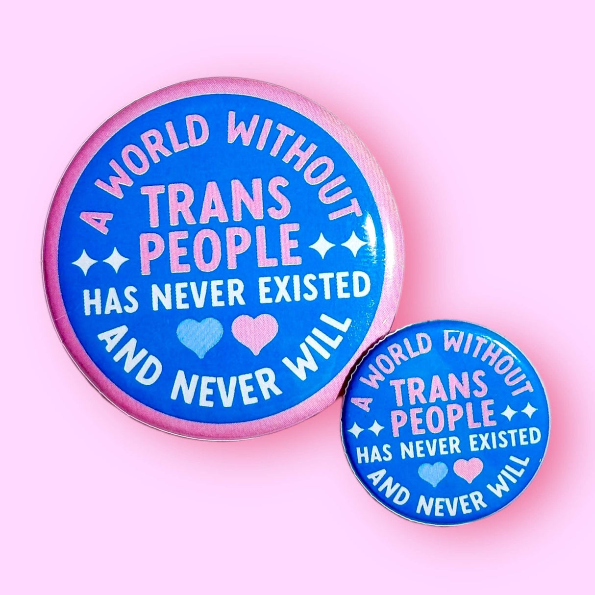 A World Without Trans People Button