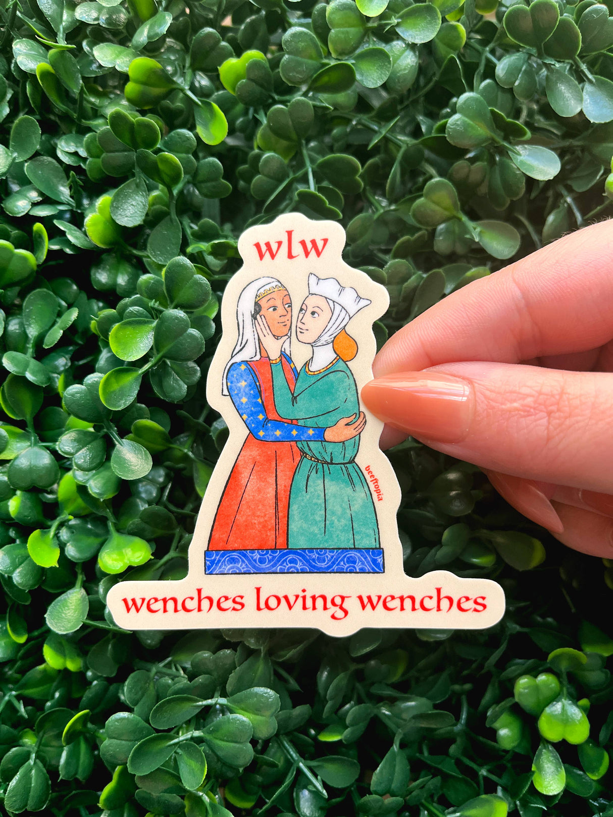 WLW Wenches Loving Wenches Medieval Sticker
