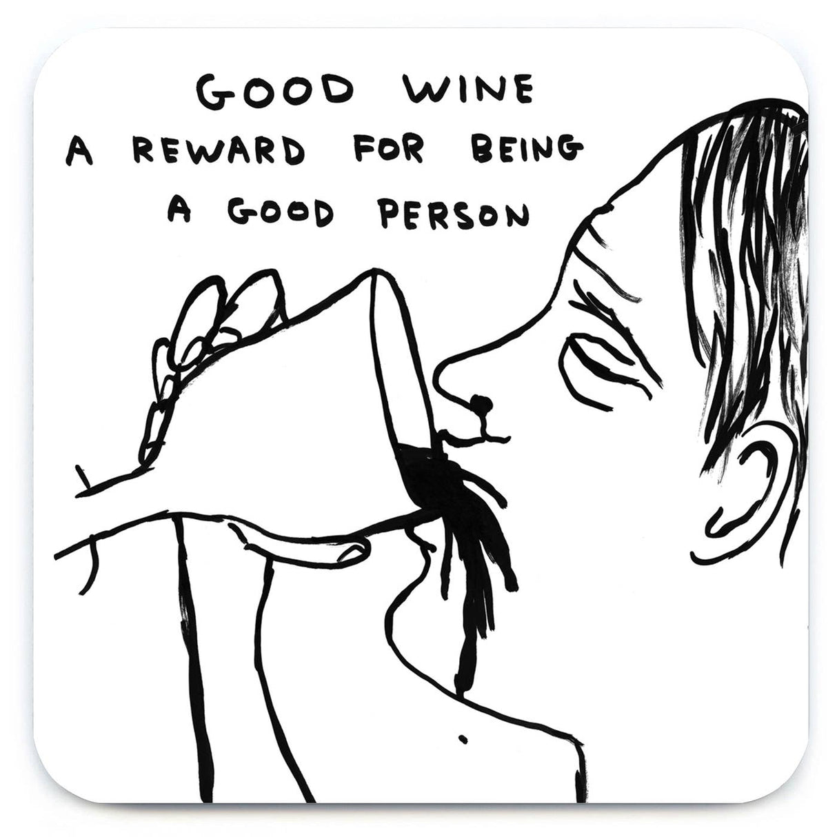 Good Wine Art Coaster