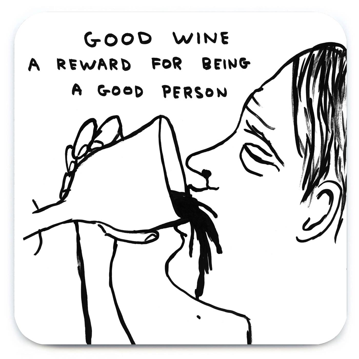Good Wine Art Coaster