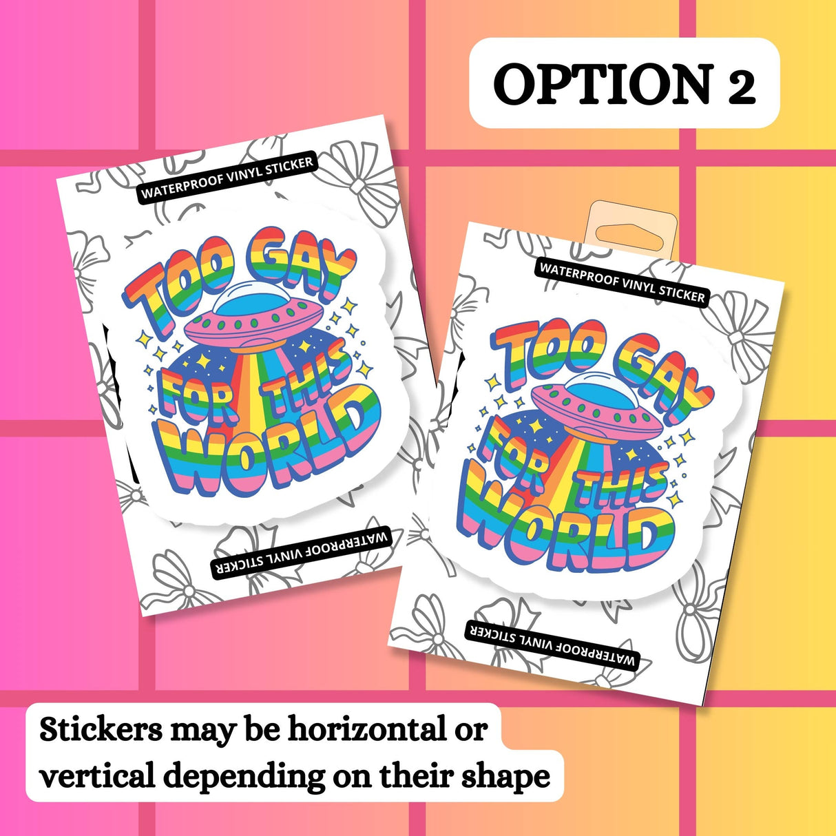 Gay LGBTQIA+ LGBT Funny Pride Waterproof Vinyl Sticker