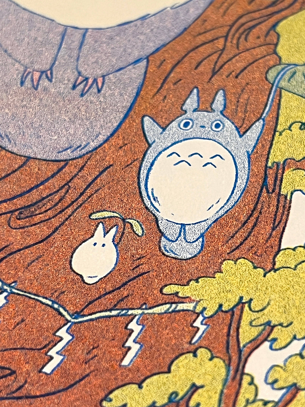 Totoro Small Riso Print