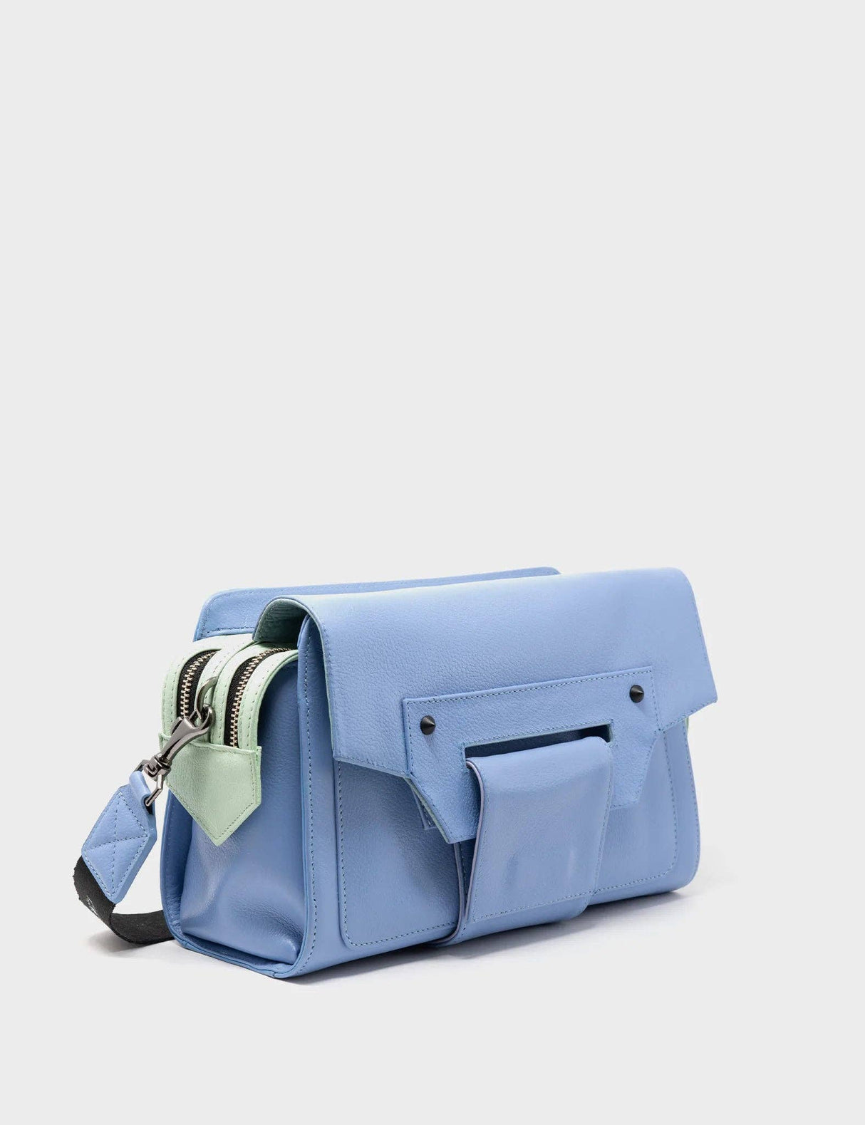 Cael Reversible Vista Blue Shoulder Bag - Camo Dreams Design