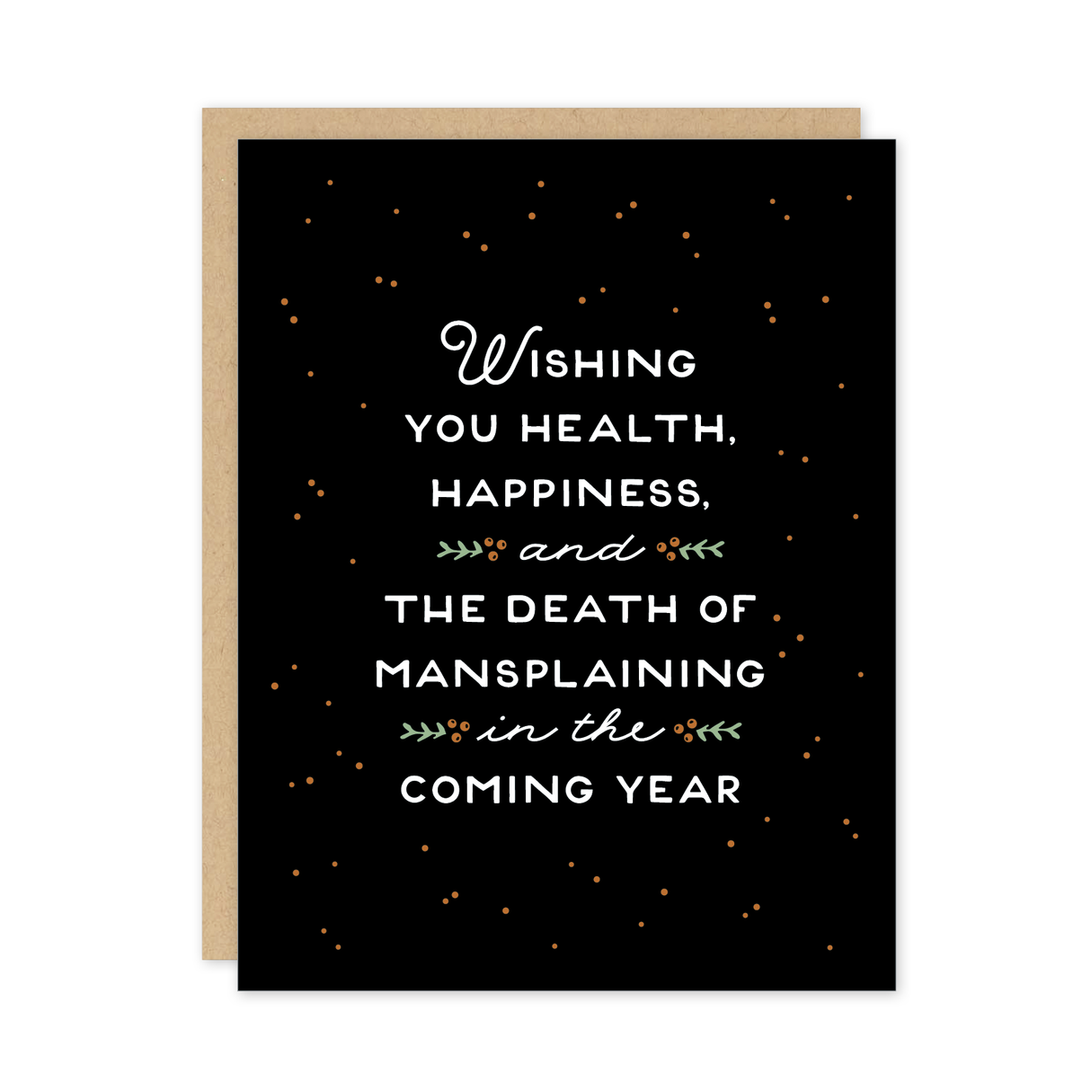 Mansplaining Holiday Card