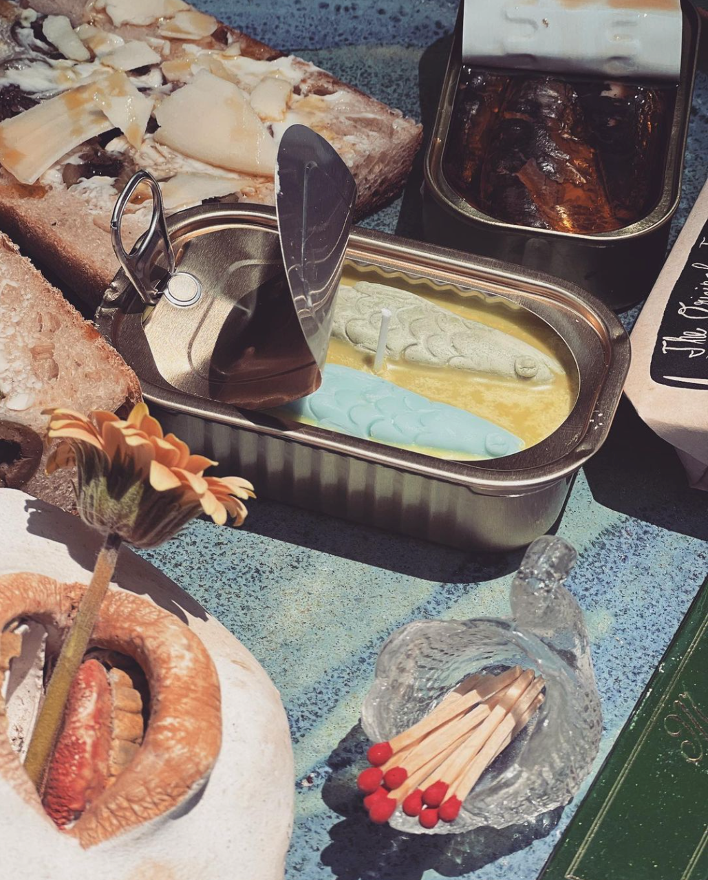 Olive Oil and Sea Salt Tinned Fish Candle