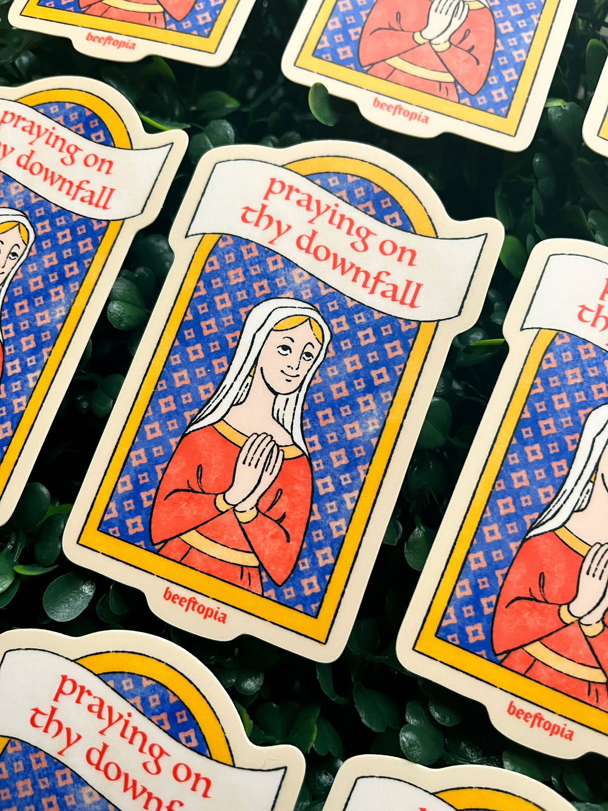 Praying on Thy Downfall Vinyl Sticker