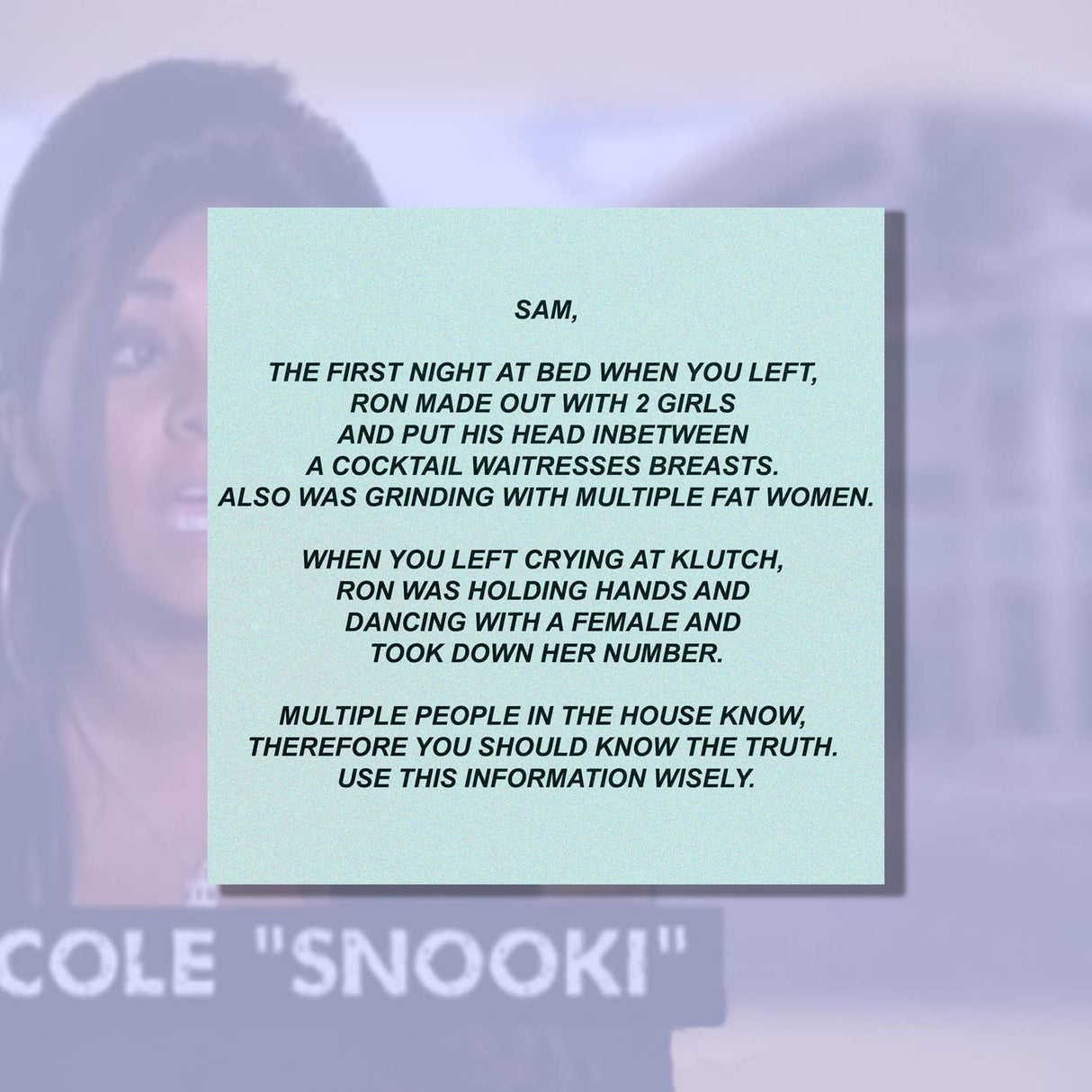 Jersey Shore The Note Quote Vinyl Sticker