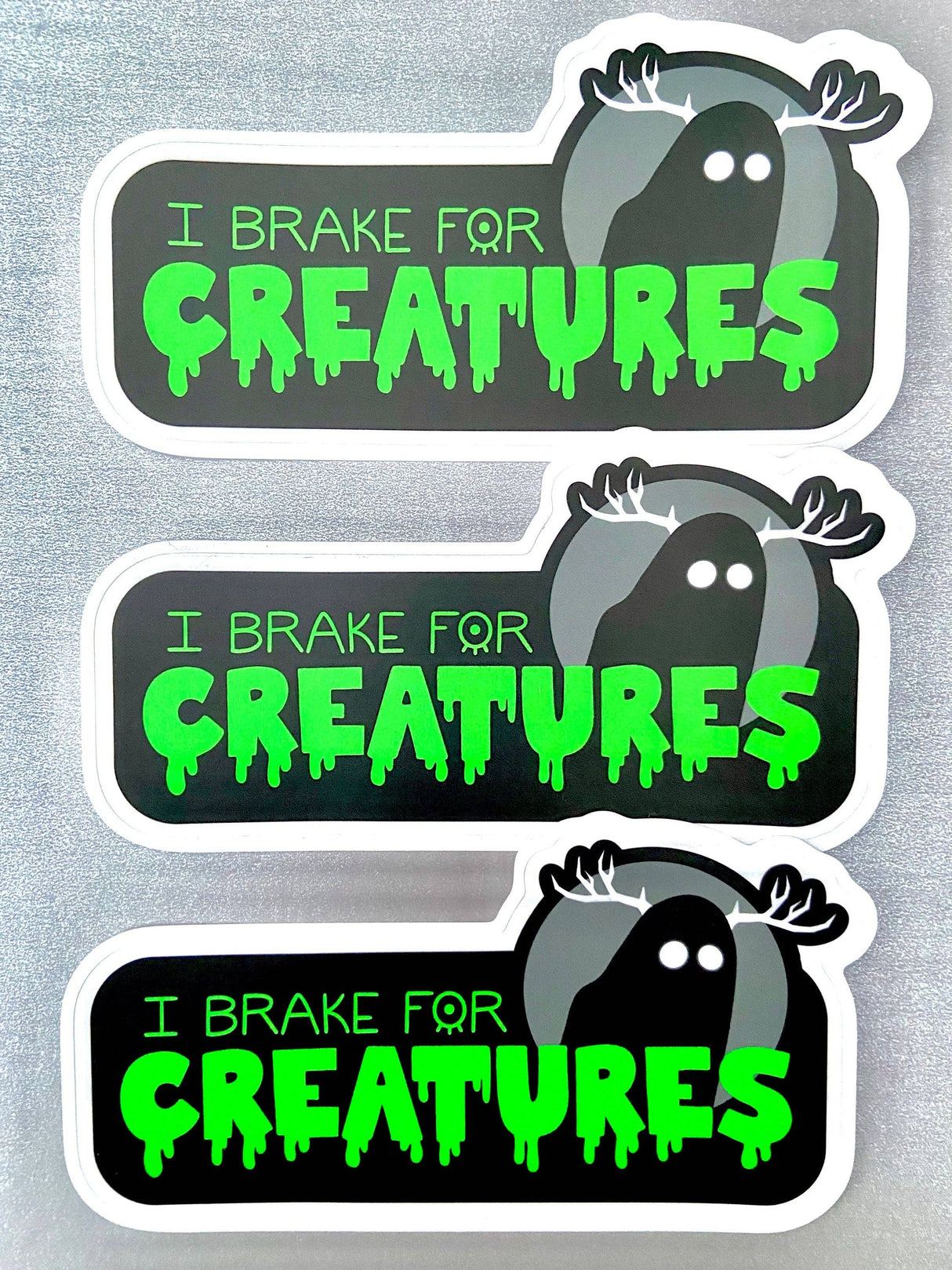 I Brake for Creatures Bumper Sticker