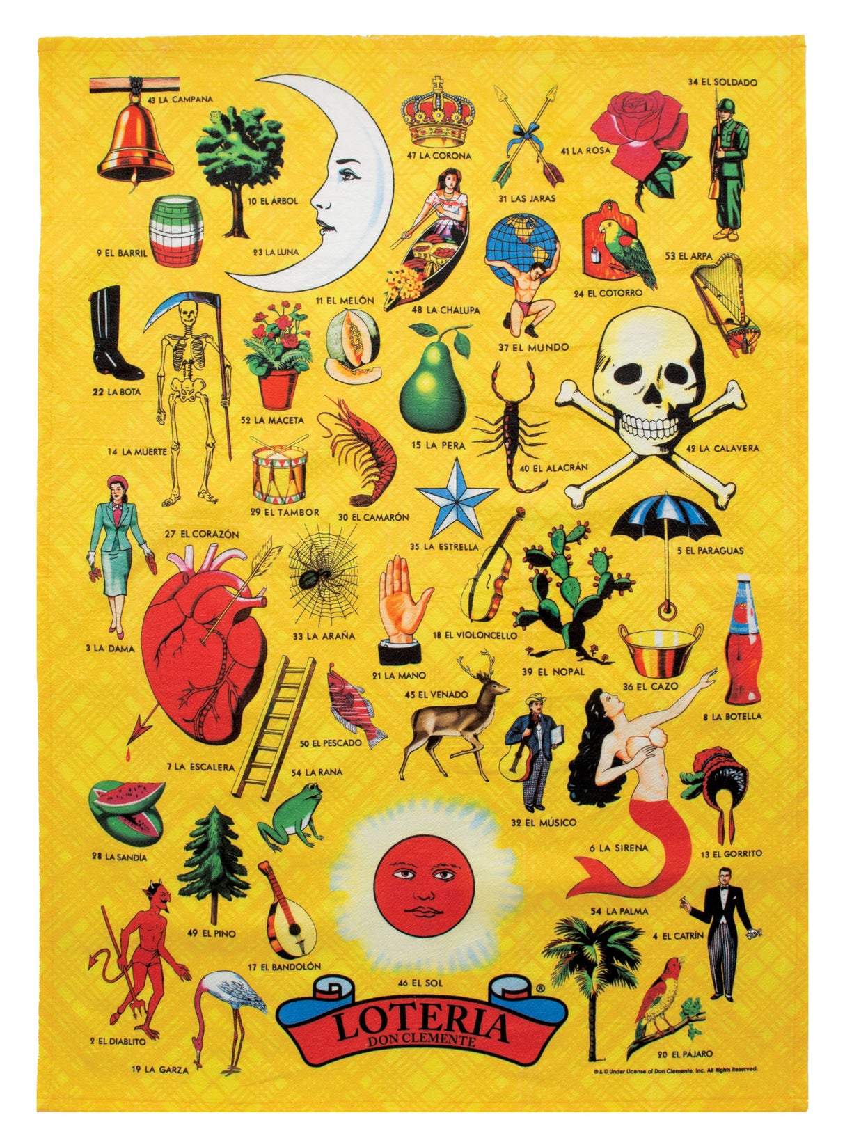 Loteria Tea Towel