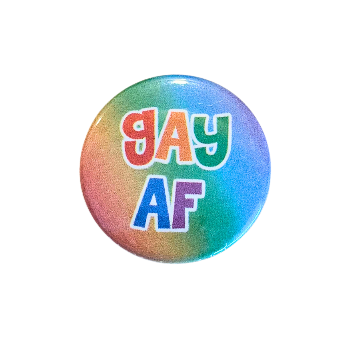Pride GAYAF pin back buttons
