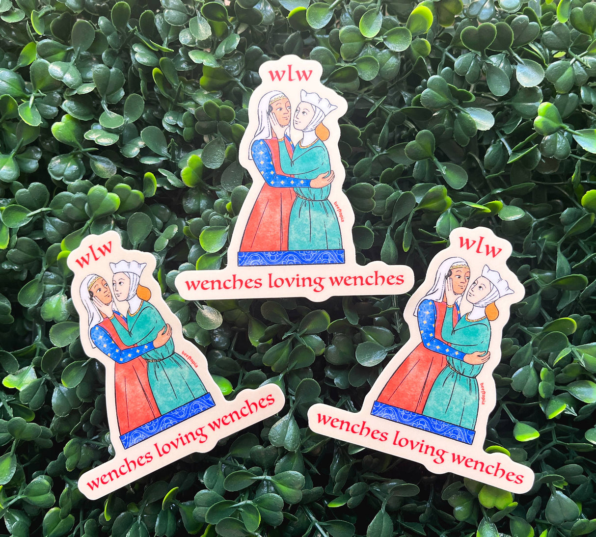 WLW Wenches Loving Wenches Medieval Sticker