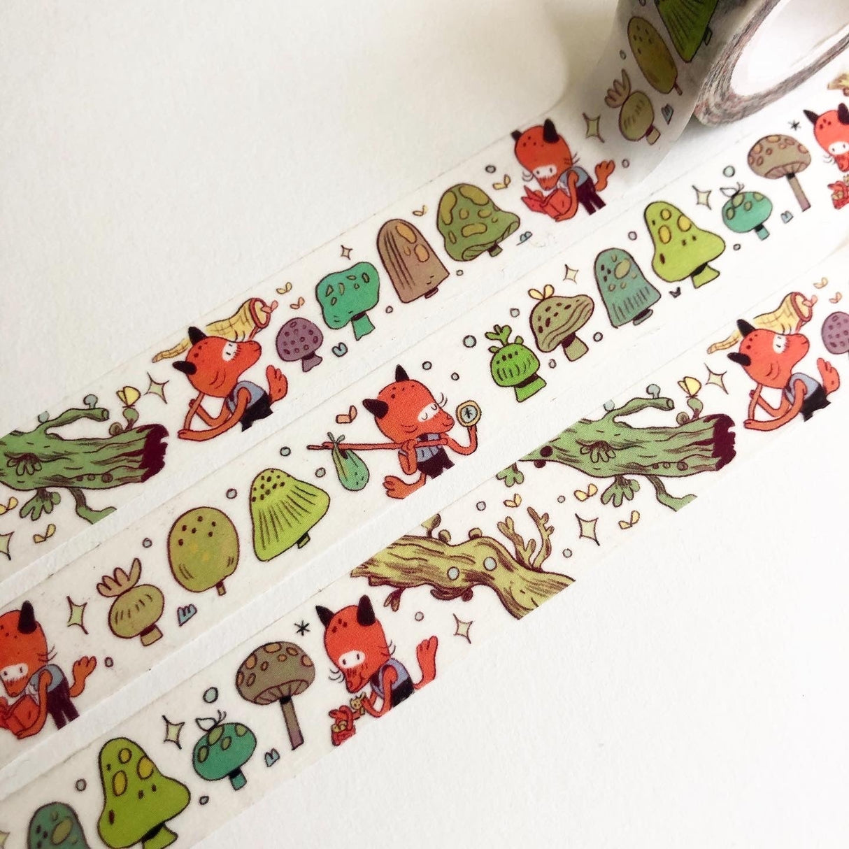 Mushroom Fox Collector Washi Tape