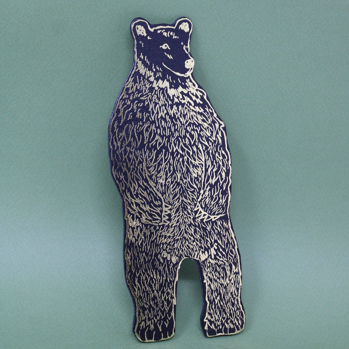 Leather Bear Magnet