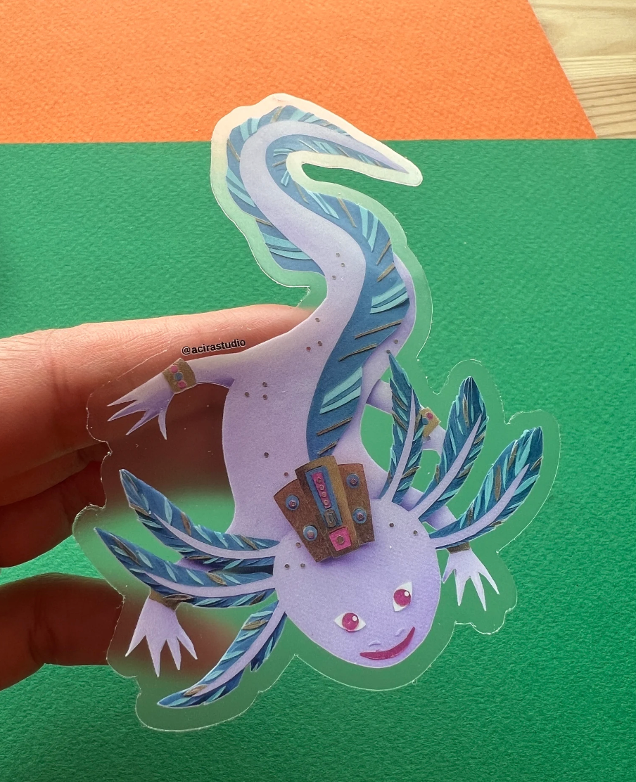 El Axolotl Sticker