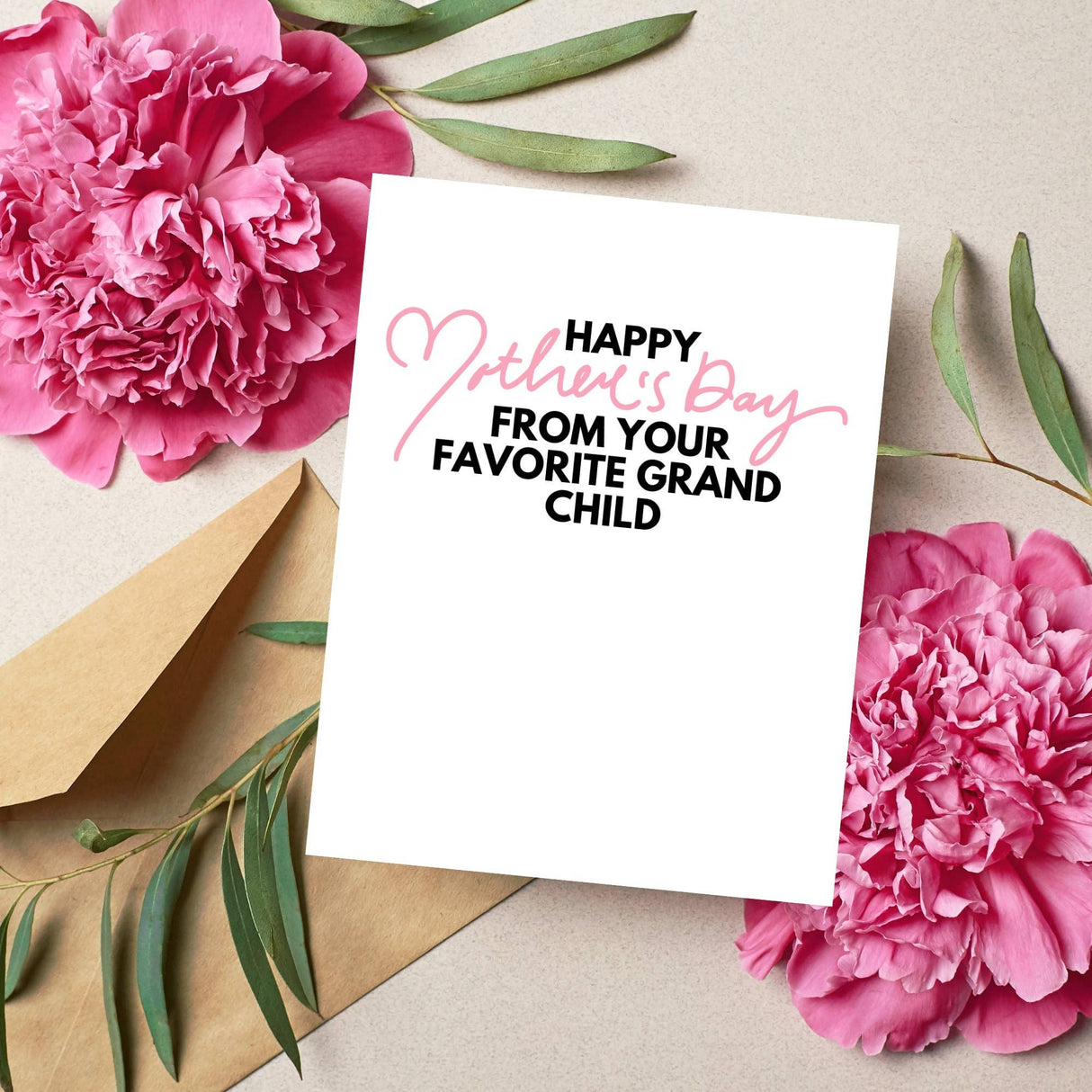 Favorite Grandchild Mother's Day Card