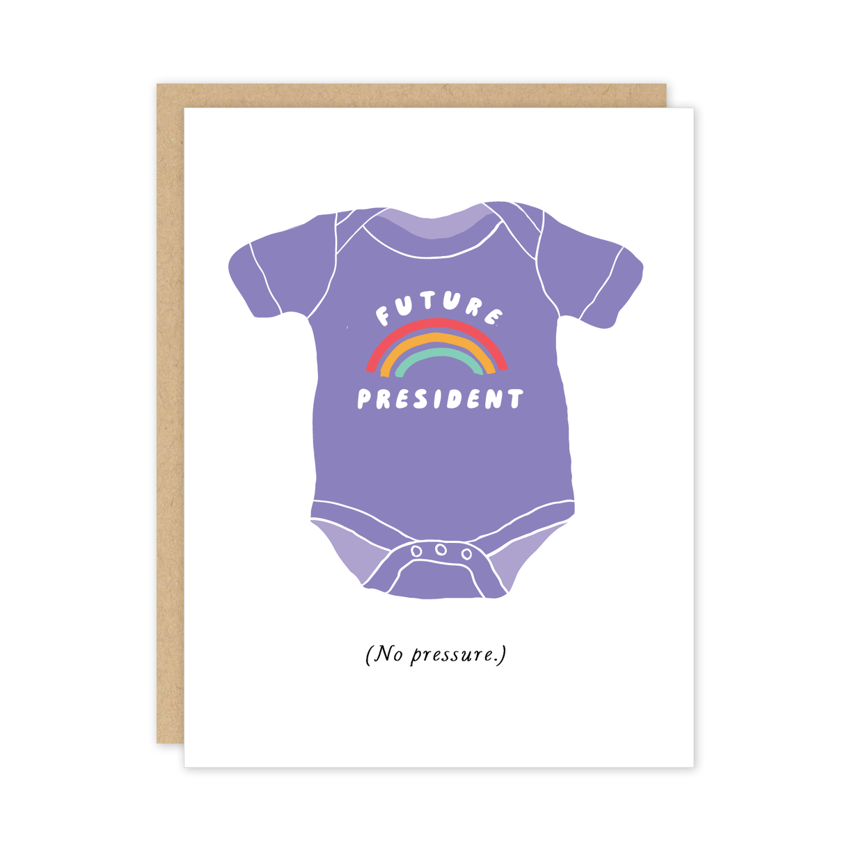 Baby President Onesie Expecting Pregnancy Card
