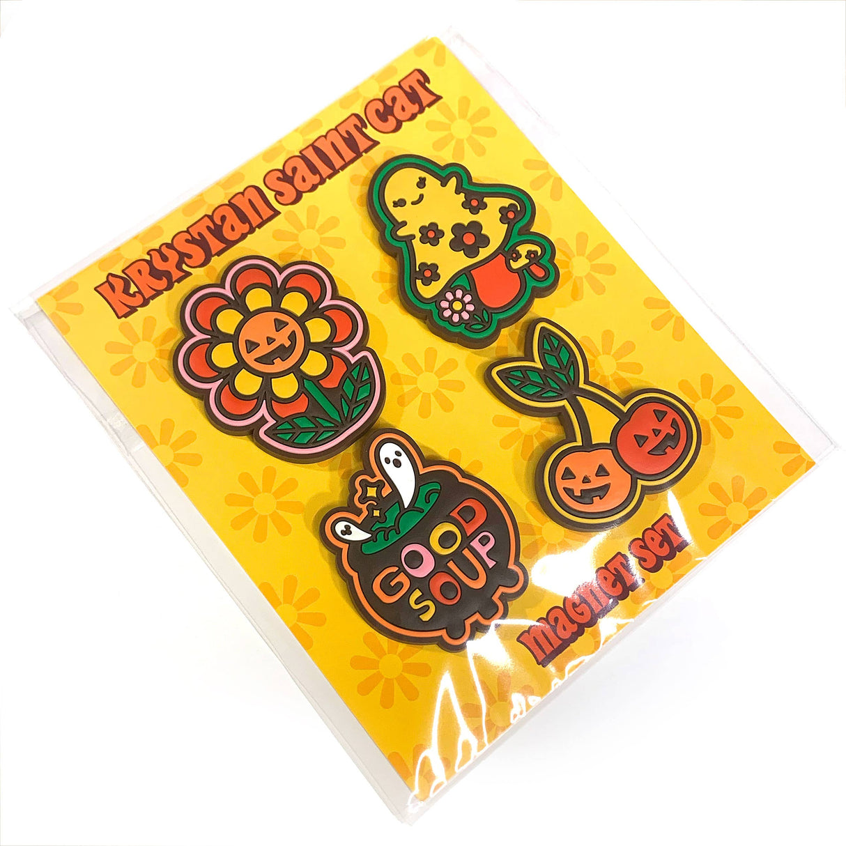 Spooky Retro Puffy Magnets