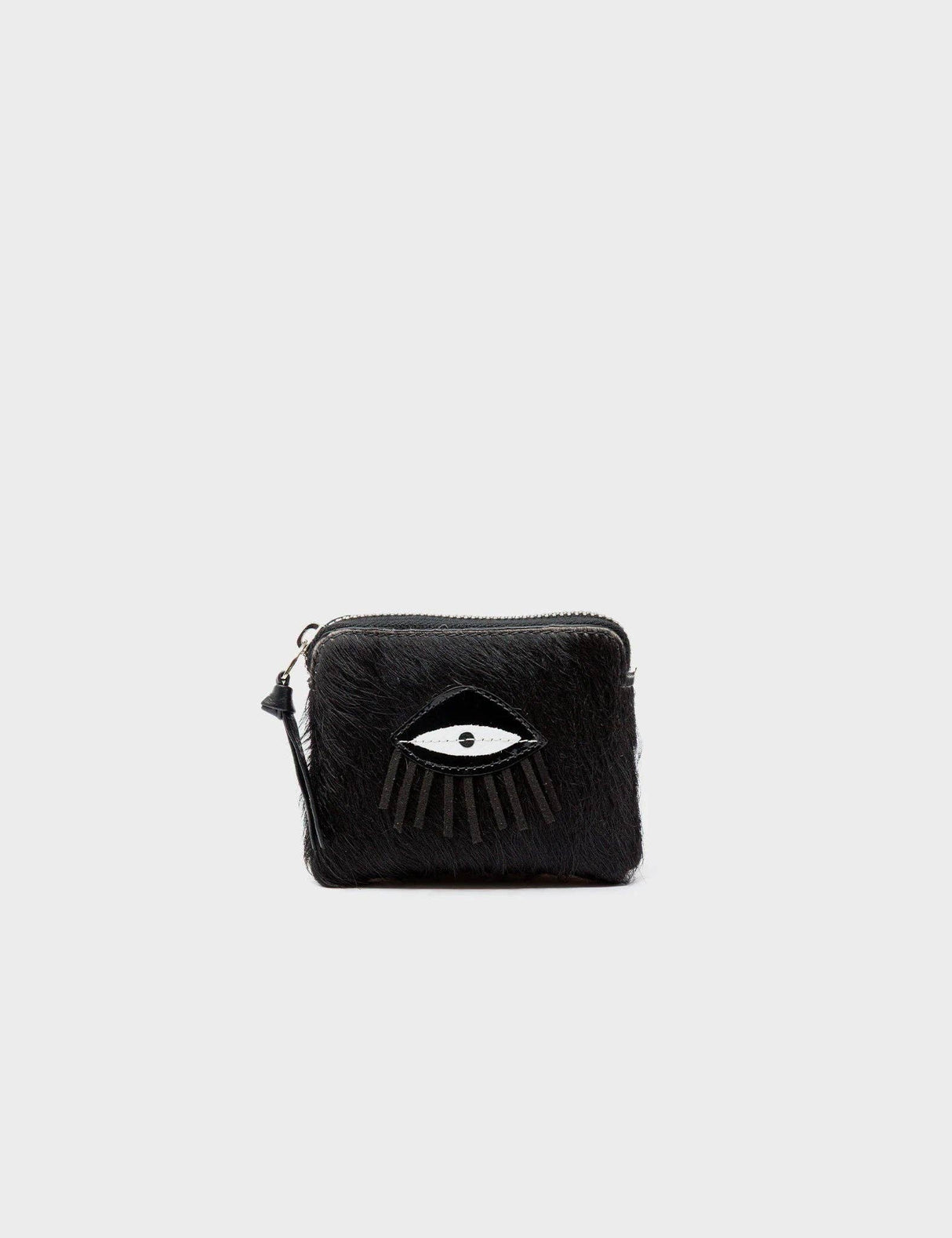 Fidencio Black Coin Pouch - Classic Eye Applique