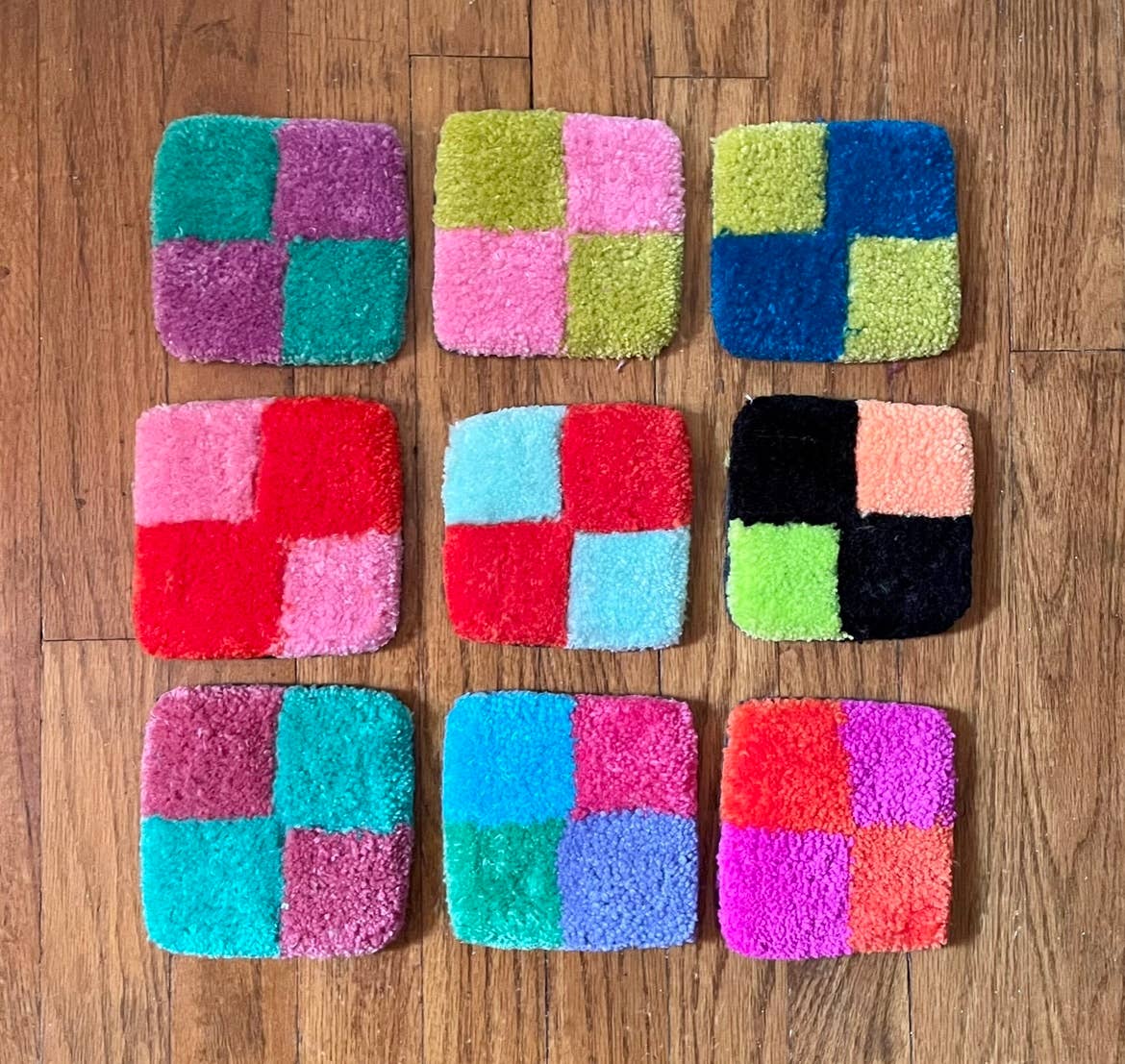 Checkerboard Mug Rug Coaster