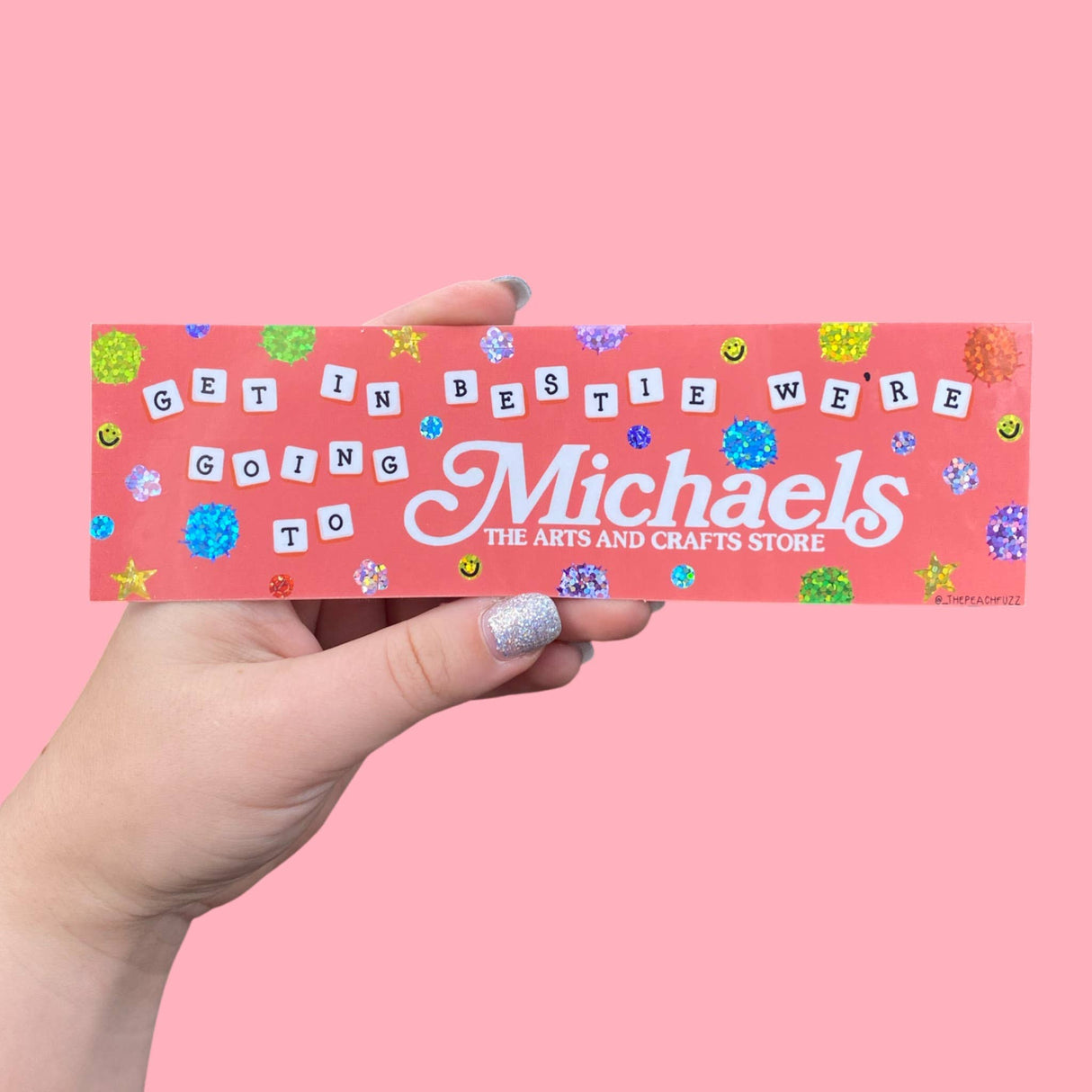 Michaels Run Bestie Bumper Sticker