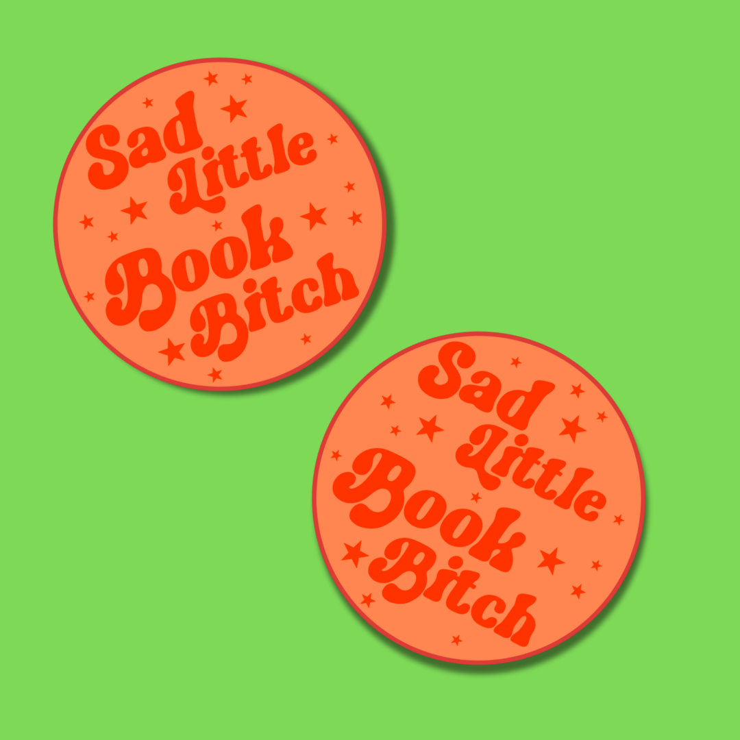Sad Little Book Bitch Vinyl Sticker