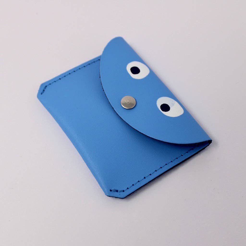 Leather Mini Money Googly Eye Purse