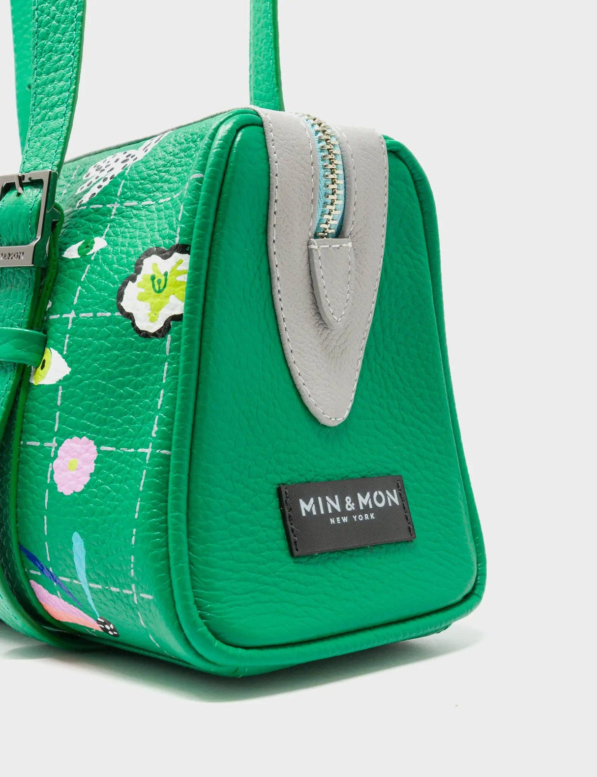 Esther Irish Green Satchel Mini Bag - Floralia Design