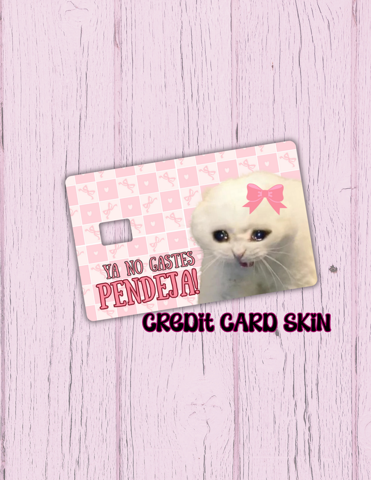 Ya No Gastes Credit Card Sticker