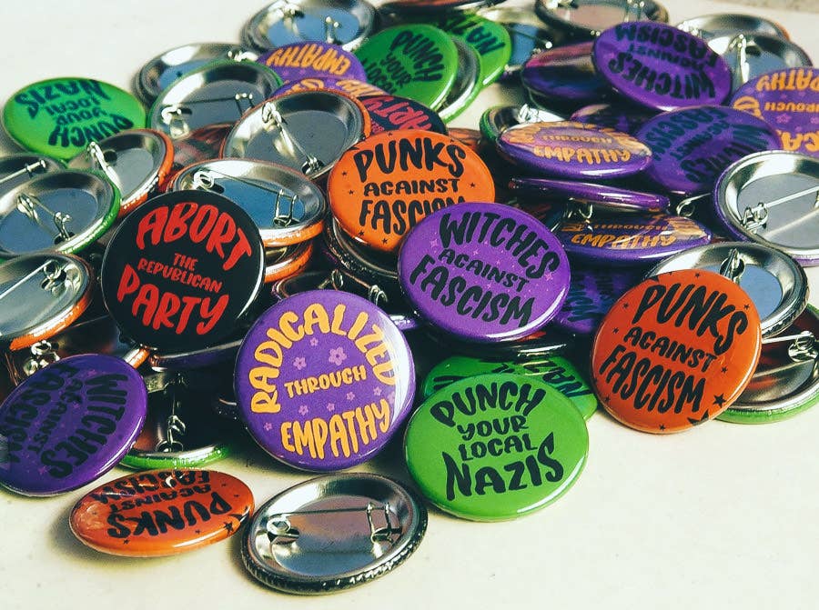 Punch Your Local Nazis 1.5" Pinback Button