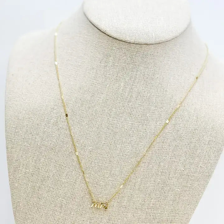 'Mrs' Pendant Necklaces