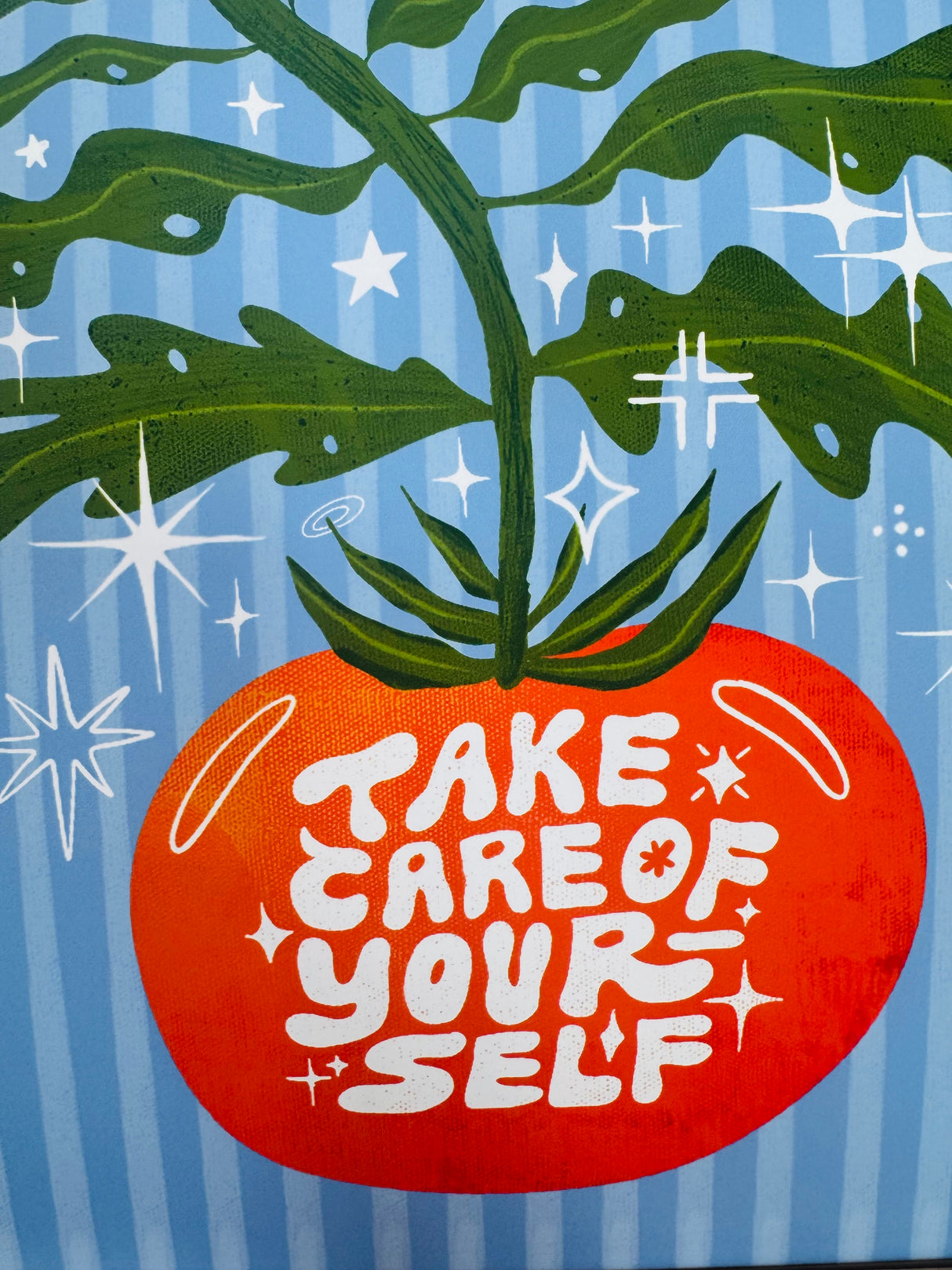 Take Care of Yourself square print