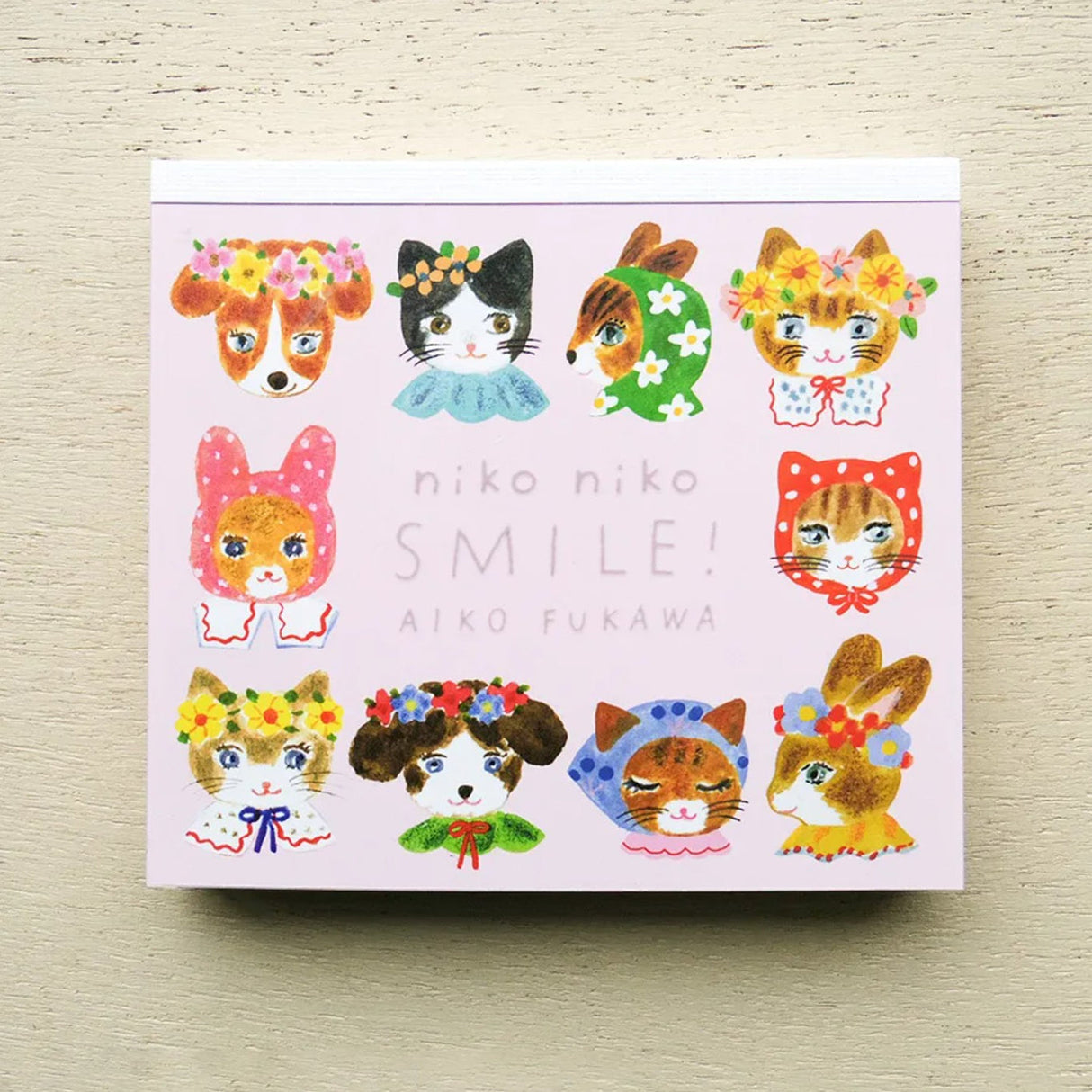 Niko Niko Smile Memo Block Pad Illustrated by Aiko Fukawa