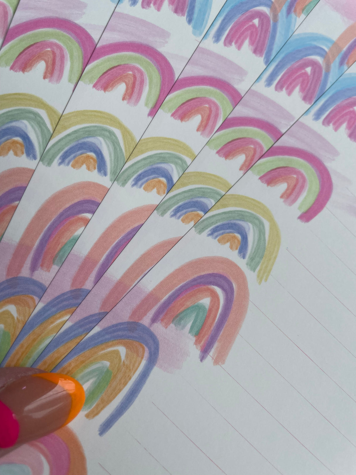 Japanese Letter Set Pastel Rainbows