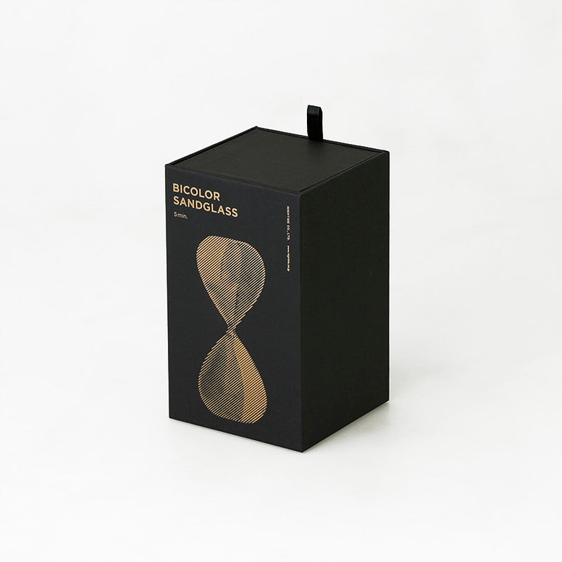 Bicolor Glass Hourglass (5min)