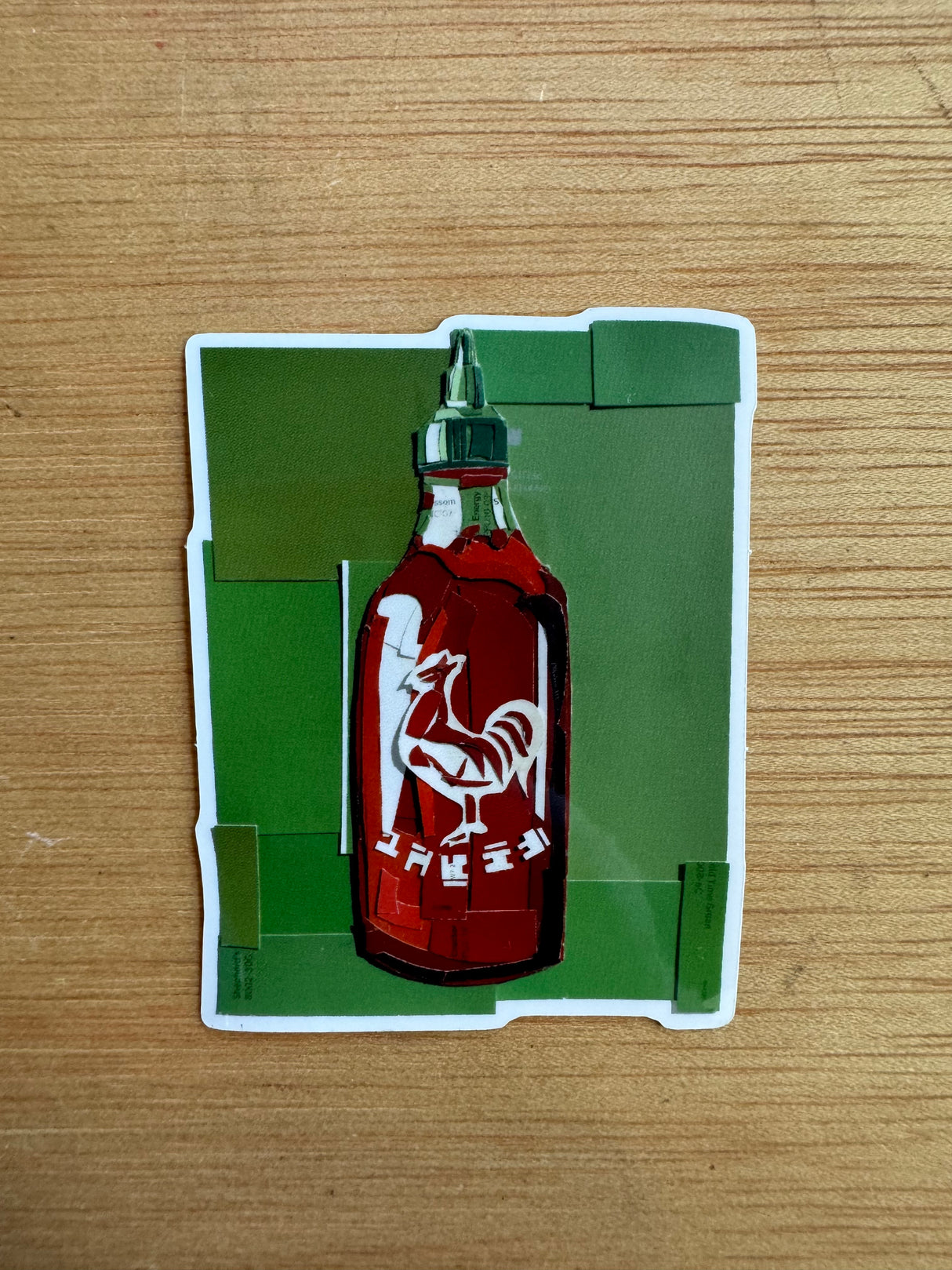 Sriracha Vinyl Sticker