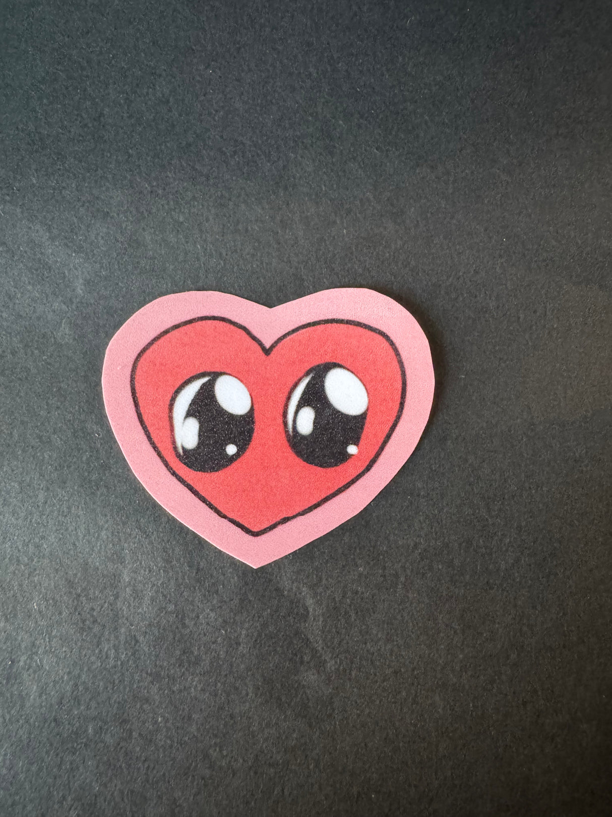 Sparkling Eyes Heart Vinyl Sticker