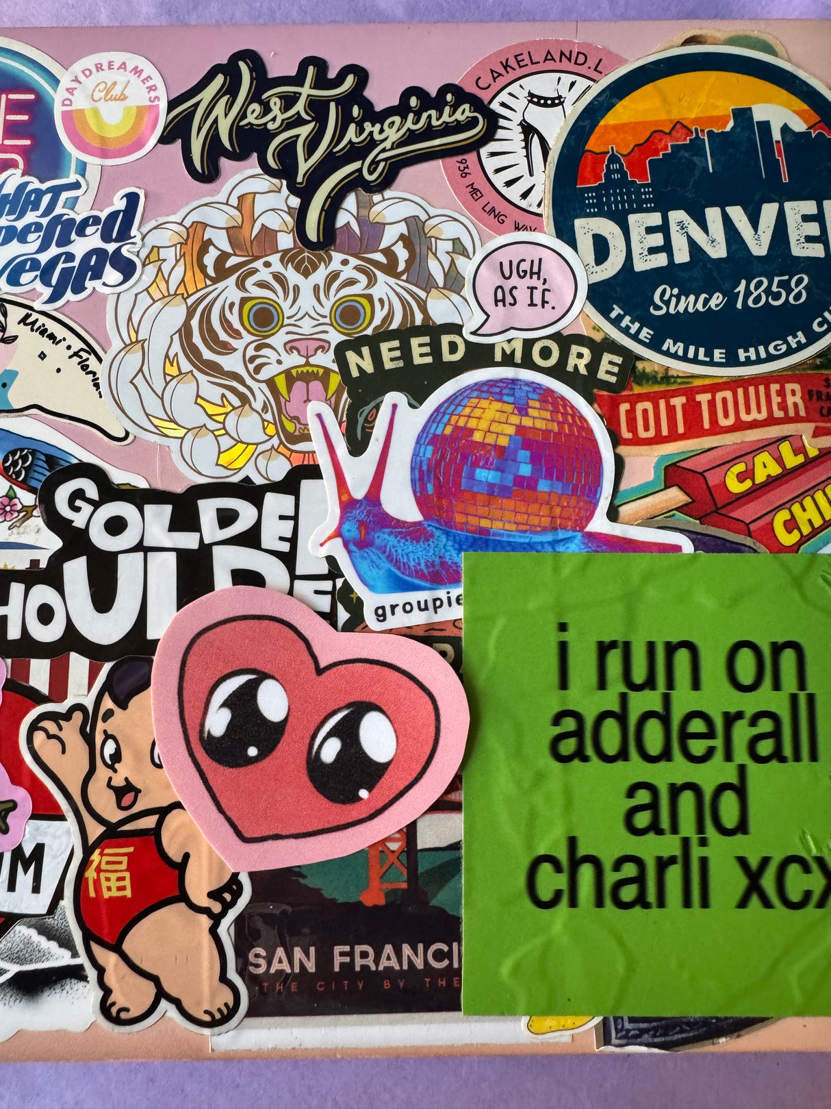 Sparkling Eyes Heart Vinyl Sticker