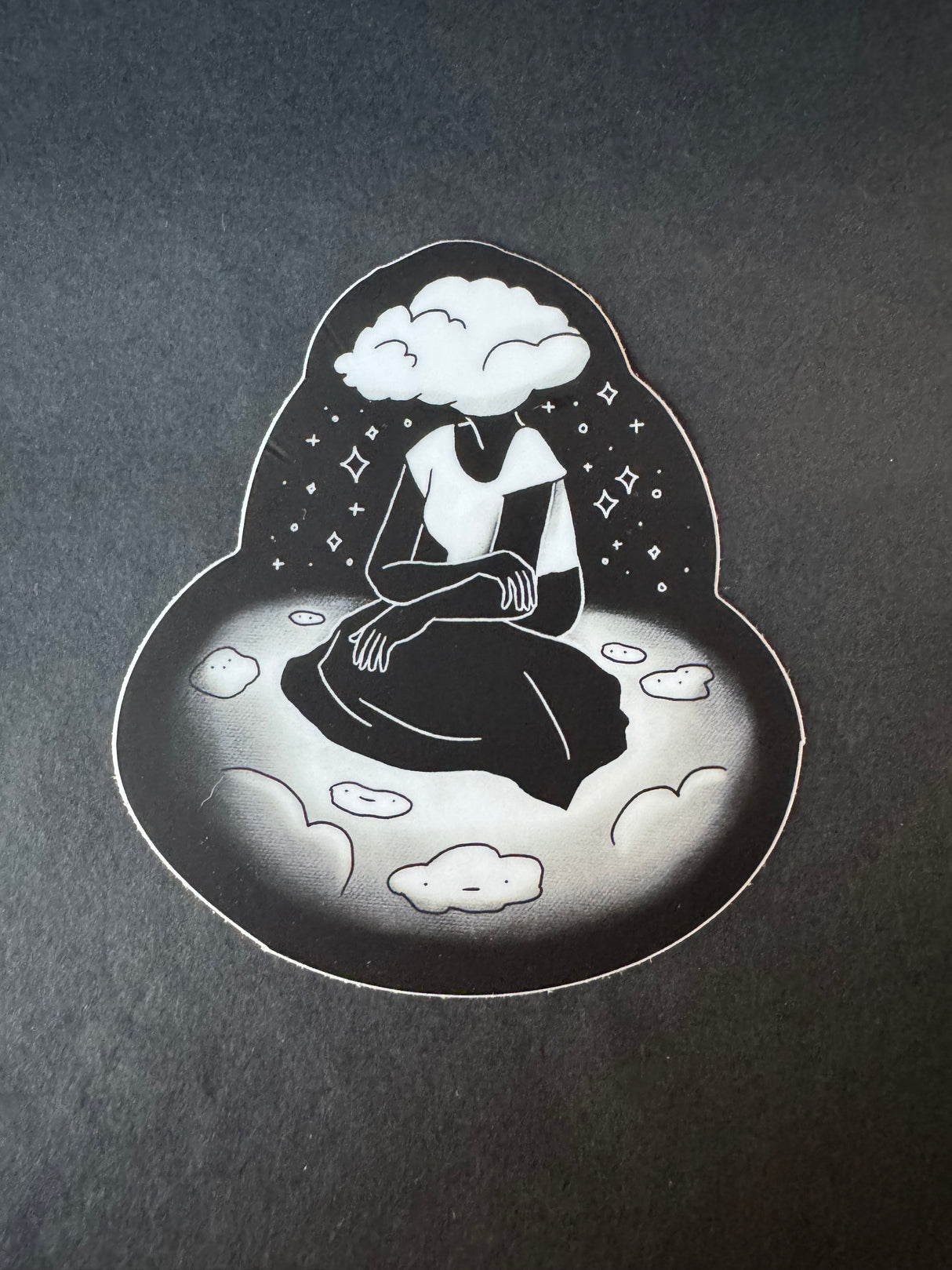 Head in the Clouds Vinyl Sticker